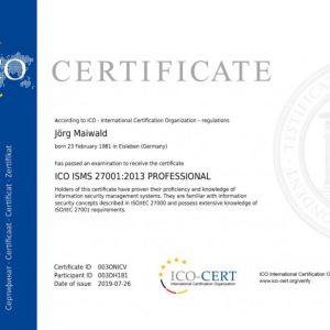 ICO ISMS 27001 Professional